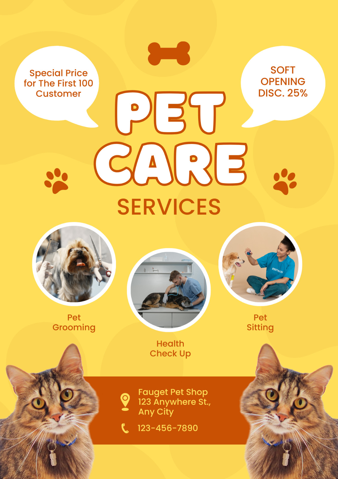 Template Crafted For You-Pet Shop-Furry Friend’s Favorite Spot-Pet Cartoon Logo