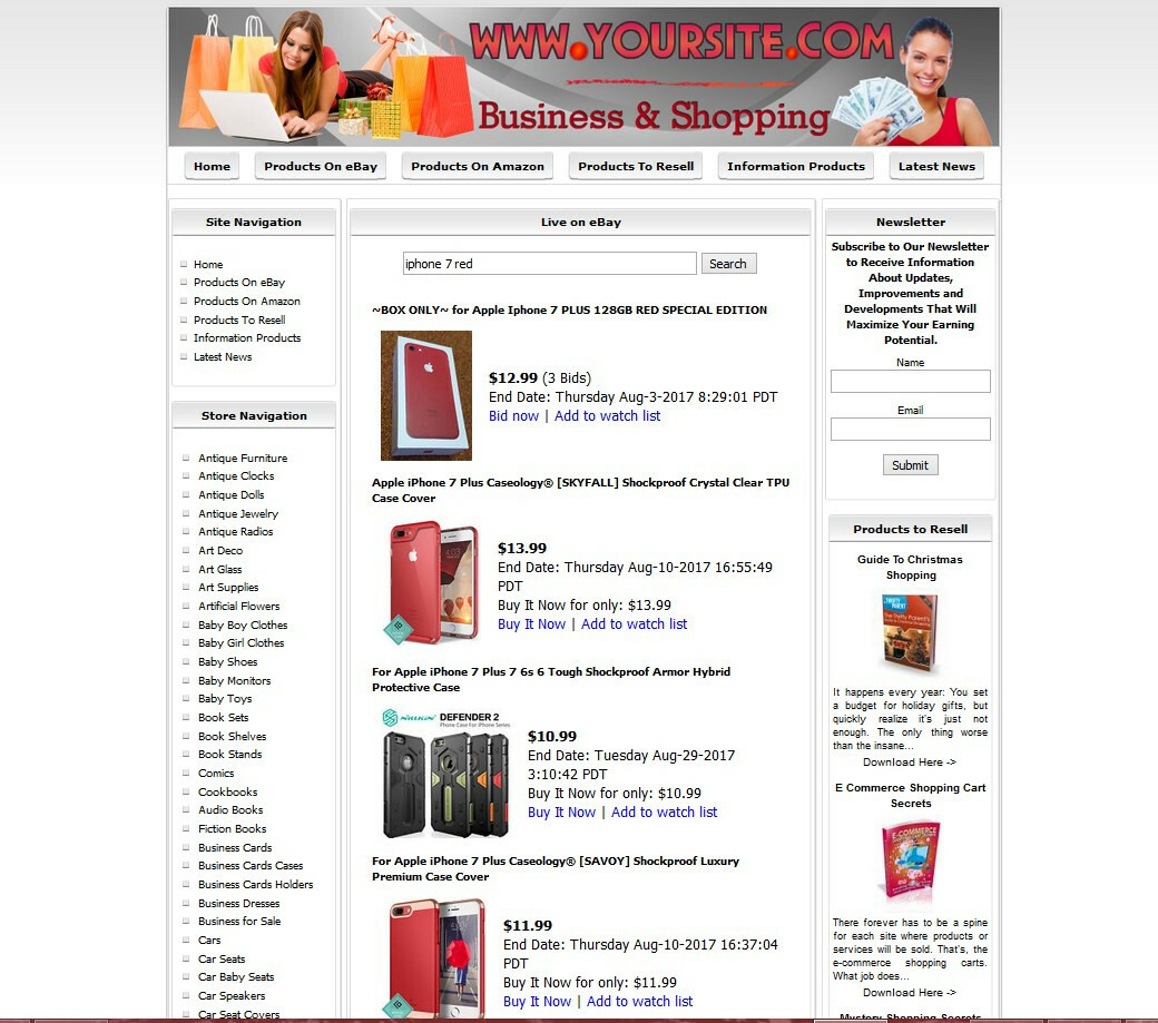 Amazon Adsense Store Online Business Website for Sale Money Maker