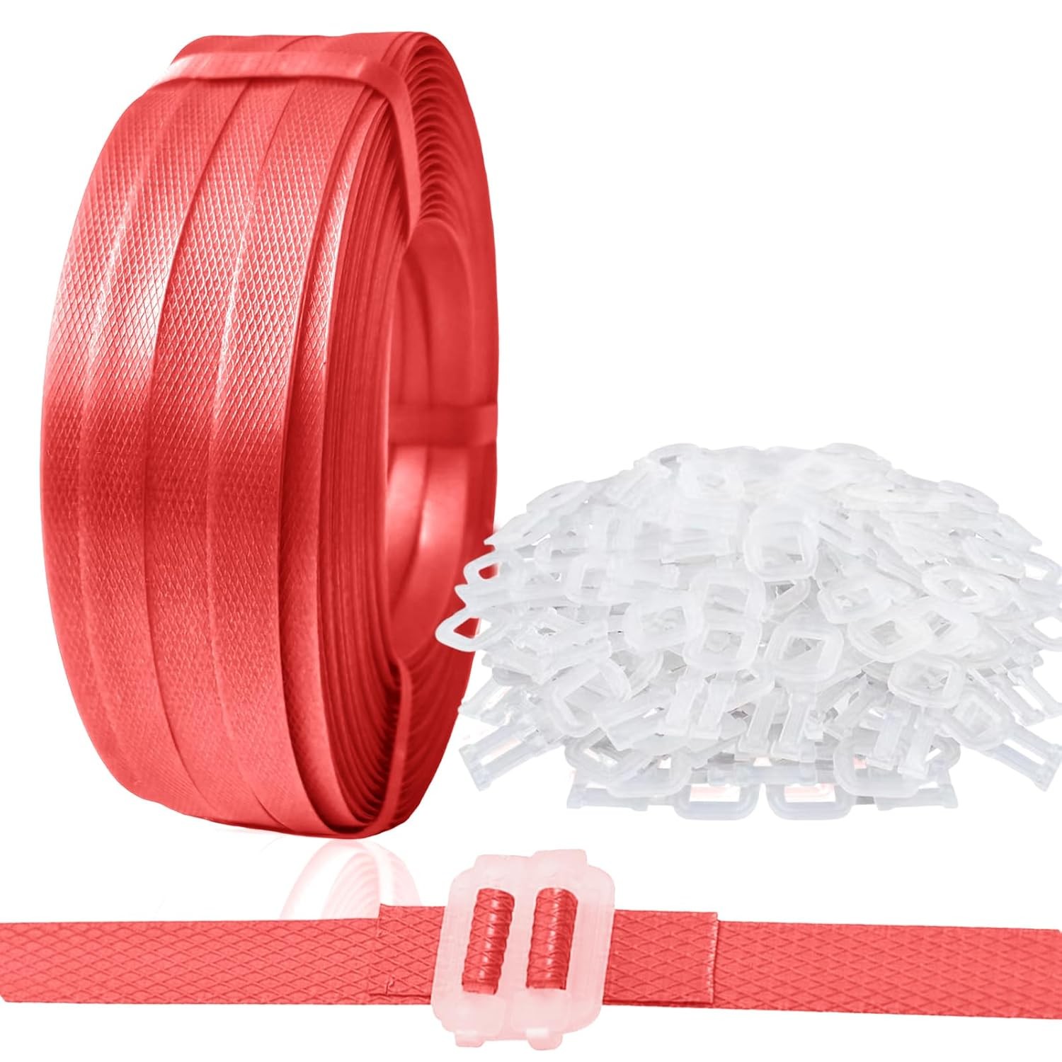 Plastic Packaging Strapping Kit 1/2″ x 500′ Polypropylene Strap with 100 Buckles