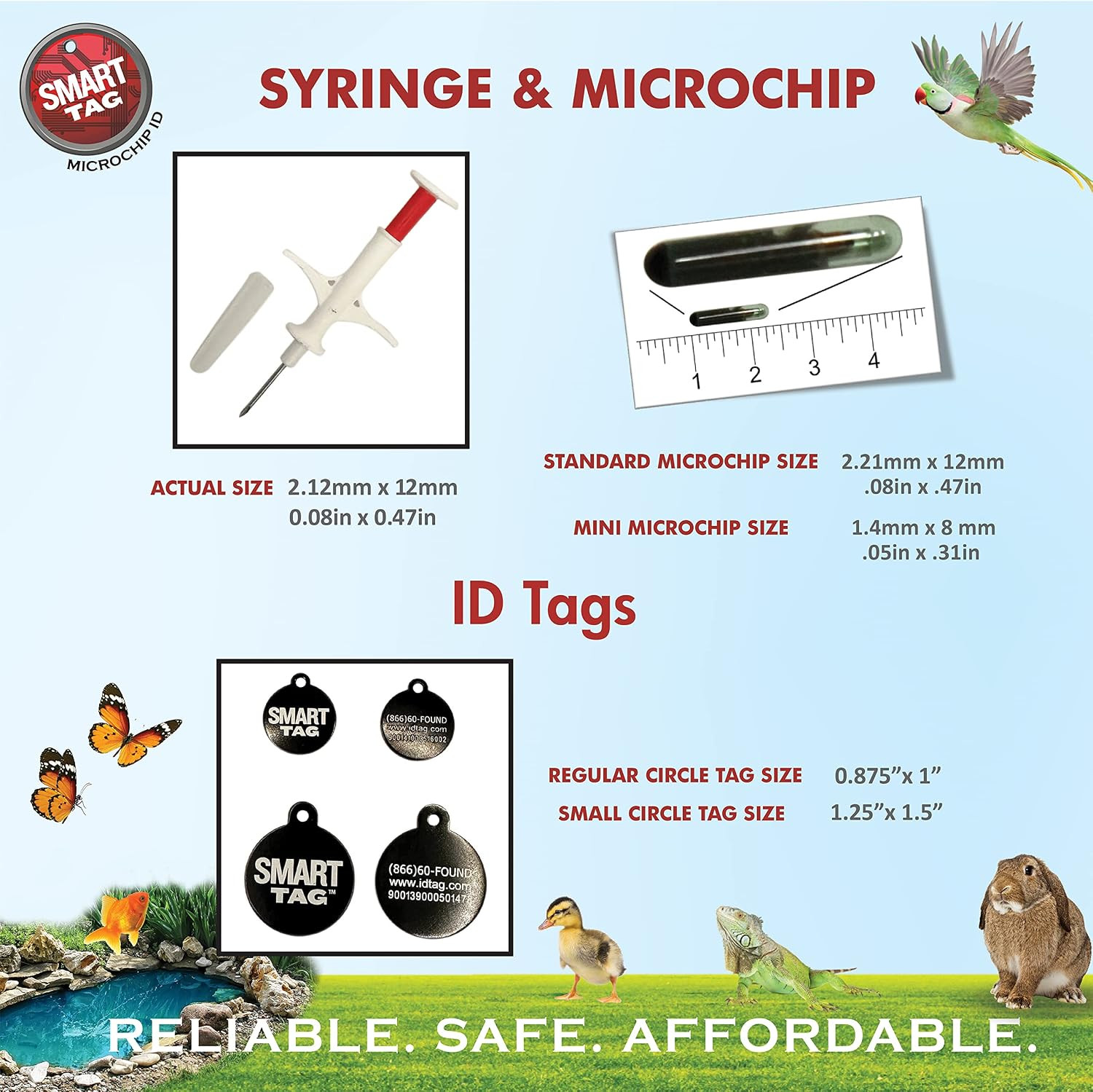 ISO Data Microchip with Lifetime Pet Recovery Service/24-7 US Call Center/Free R