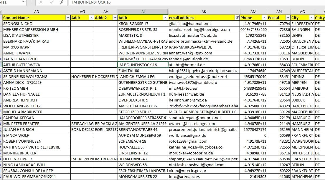 1 MILLION Germany Customers Email Database – B2C Contact leads -Digital Download