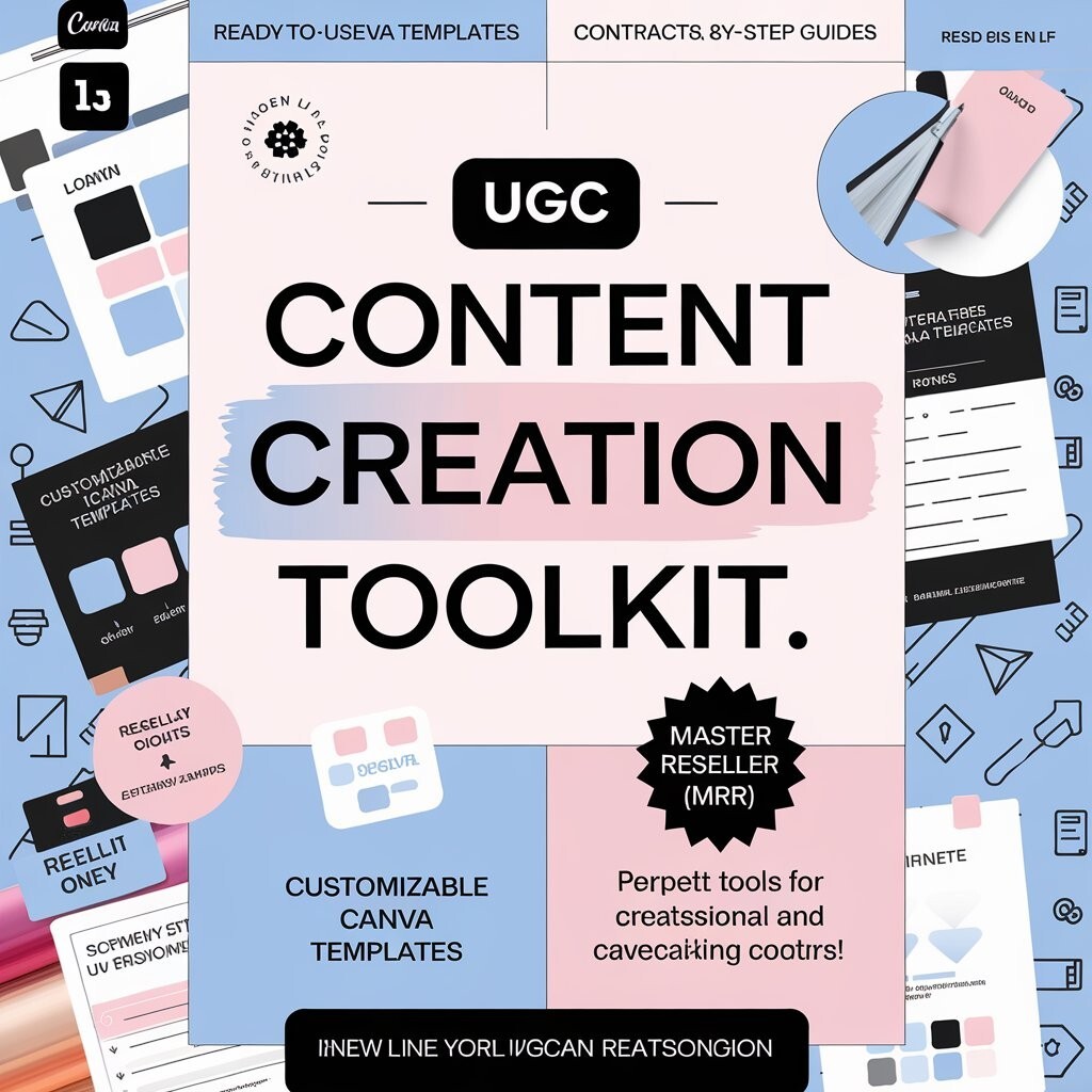 Professional UGC Content Creation Toolkit – Customizable Templates and Resale