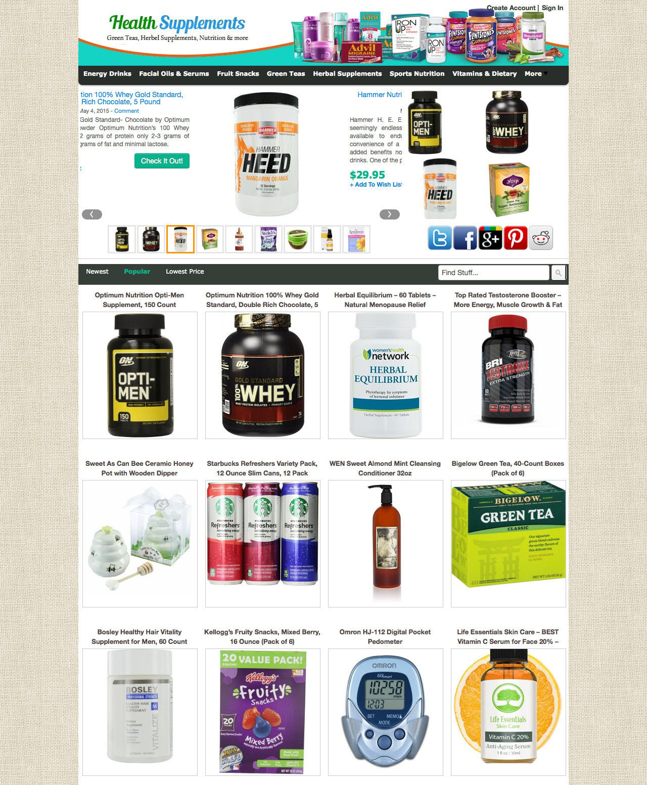 Health Supplements Store, Make Money with eBay, Amazon, ClickBank + AutoPilot