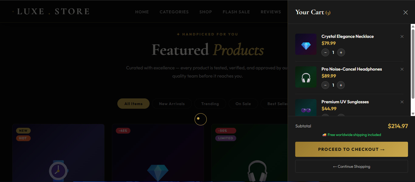 Responsive Ecommerce Dropshipping Website With Modern Design