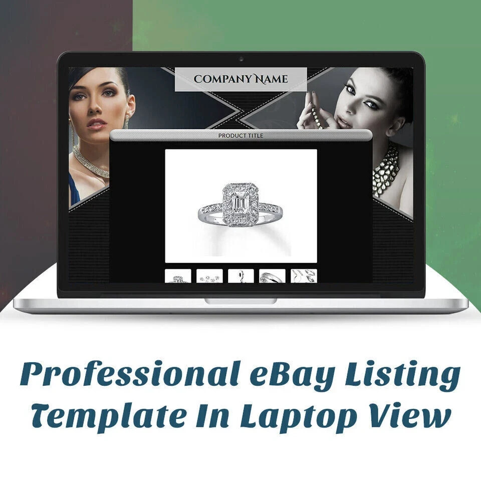 eBay Templates, eBay Auction Mobile Responsive html Templates 2026 for Jewelry