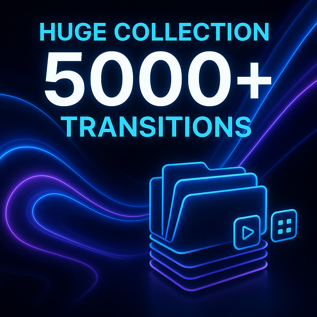 5000+ Professional Video Transitions Bundle – Ultimate Editing Pack