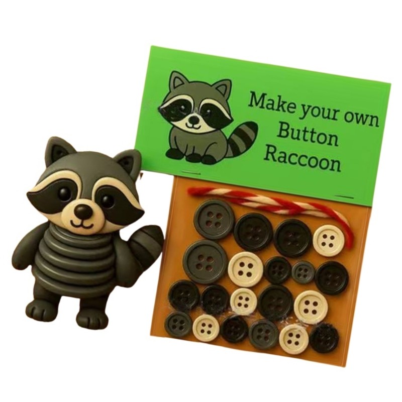 Handmade Button Decoration Set for Festival Home Decorations