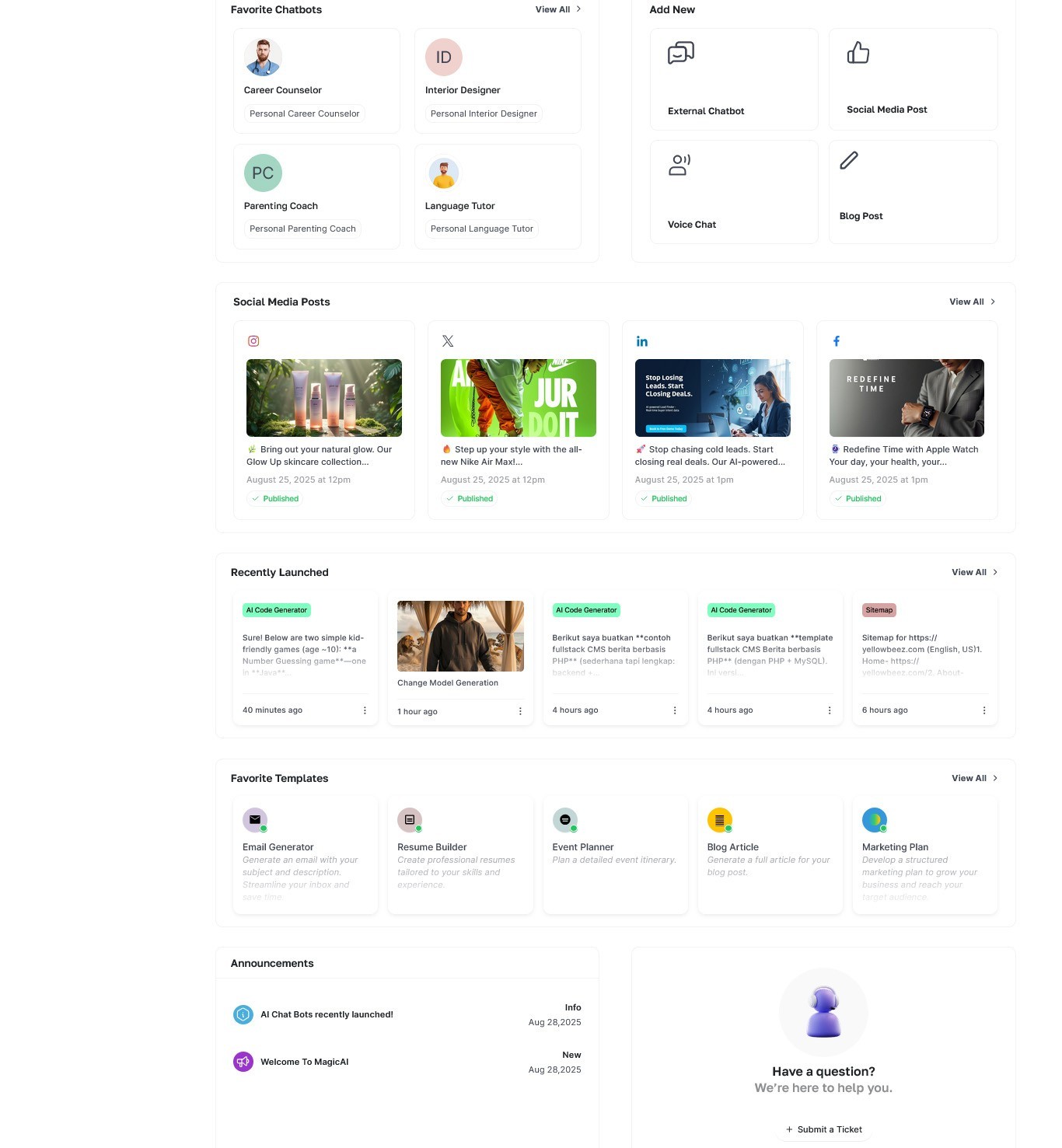 MagAI SaaS Laravel Platform | Text, Image, Video, Chat, Voice & Code Generator