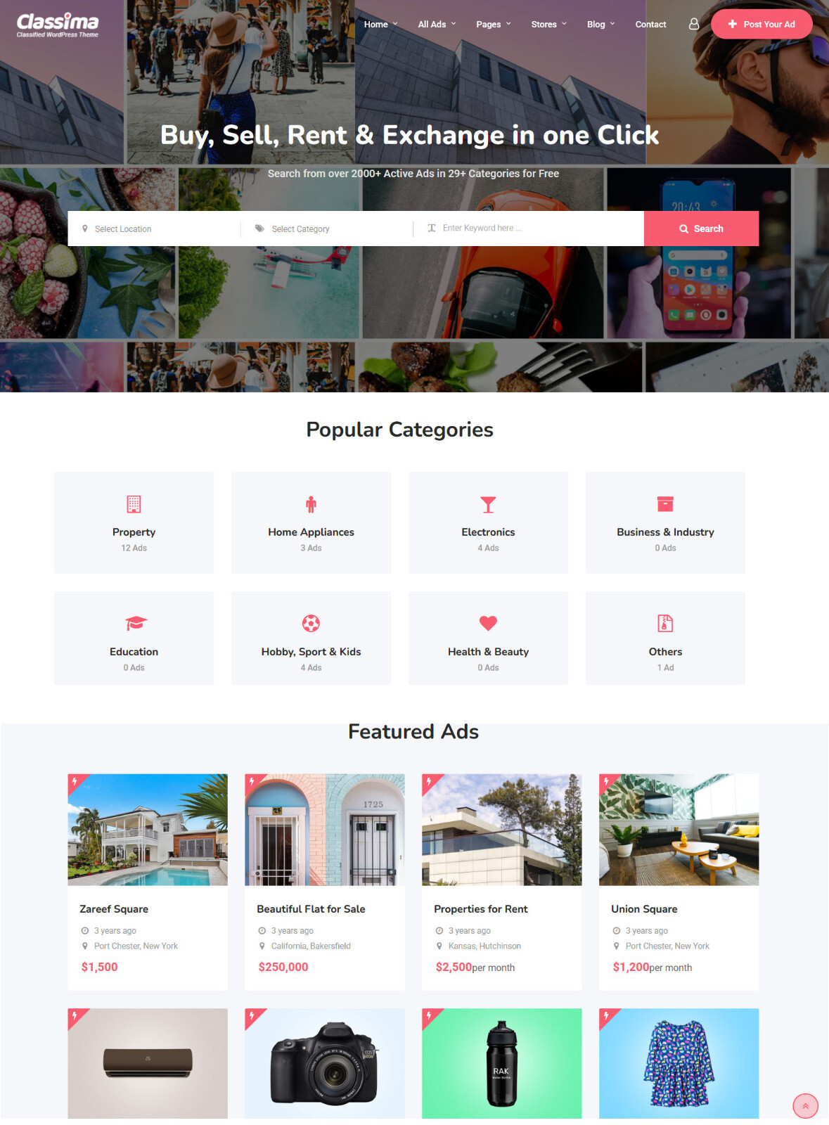 Professional Classifieds Website with Review System + Free Hosting