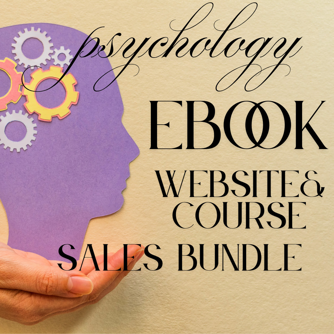 Psychology eBooks , Guides, Website Pages & Courses Bundle w/MRR License