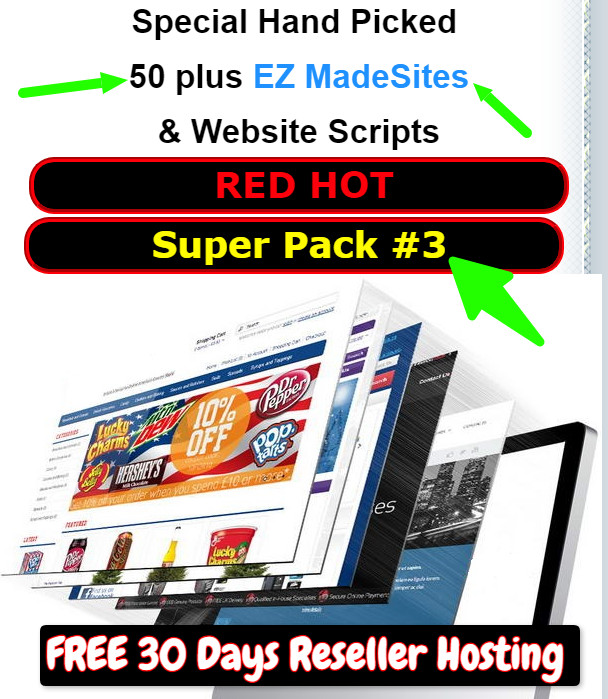 Turnkey 50 Website Scripts Super Pack #3 w/FREE 30 Days Master Reseller Hosting