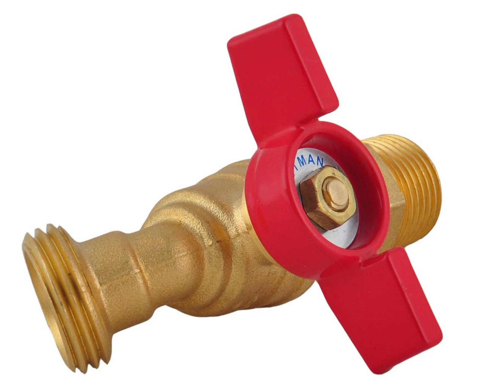 LD Valve – Male Hose Bibb 1/2″ MIP X 3/4″ MHT For Garden Watering,1/4 Turn Sh…