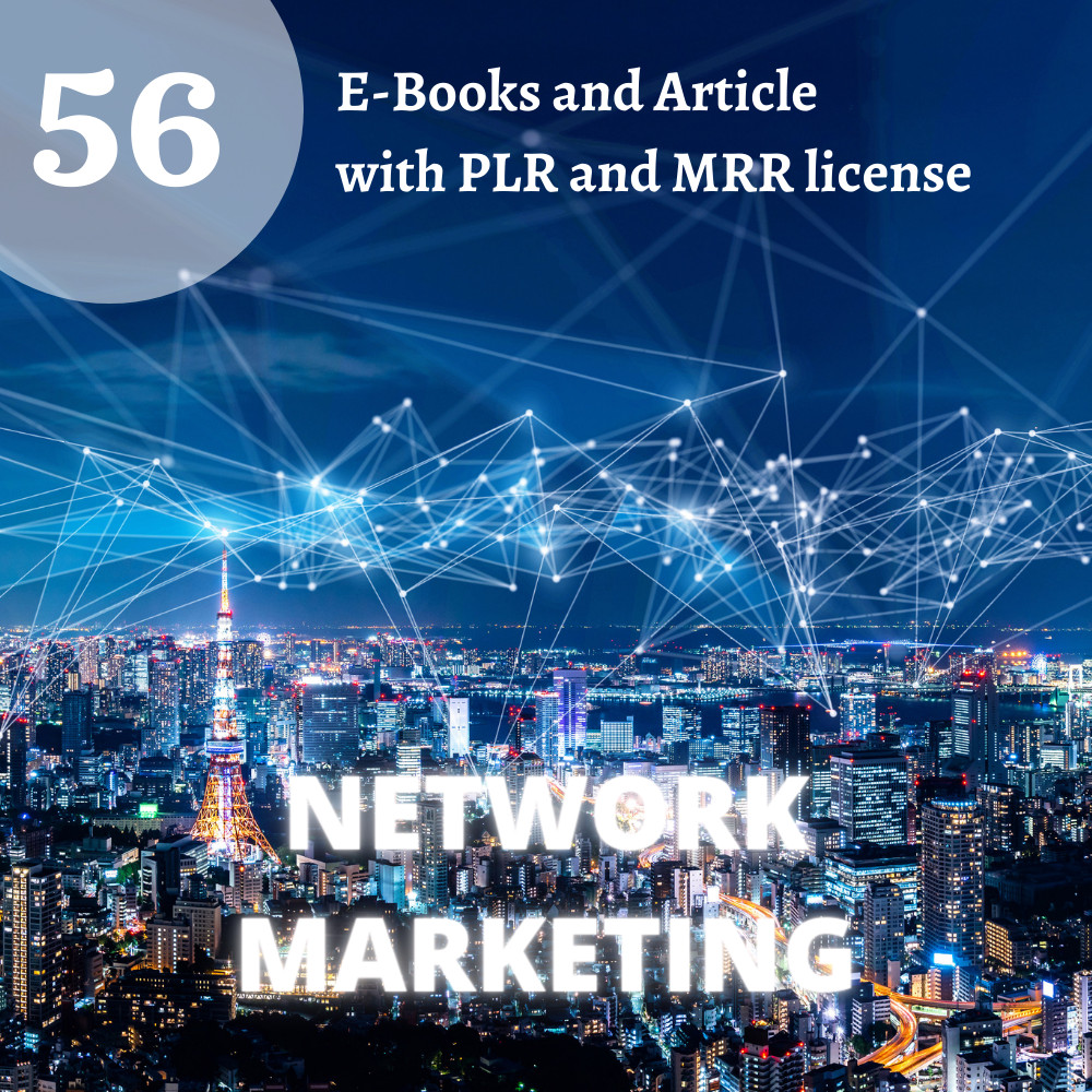 56 E-Book’s & Articles on Network Marketing in English PLR & MRR