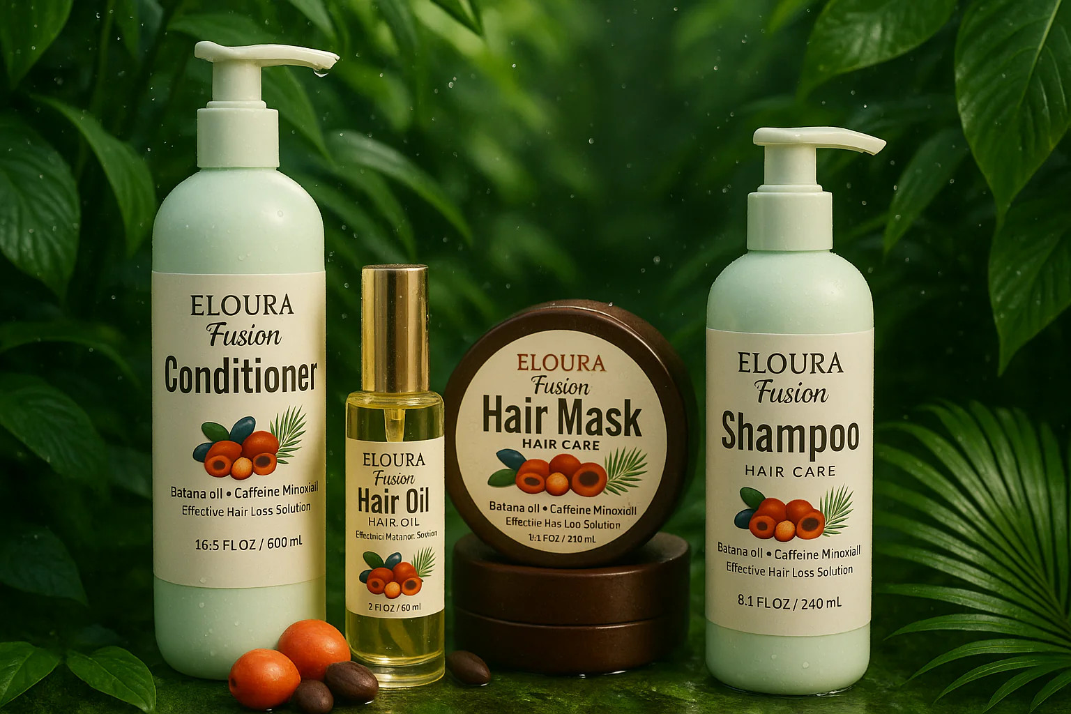 Batana oil + Caffeine-Minoxidil Hair care set