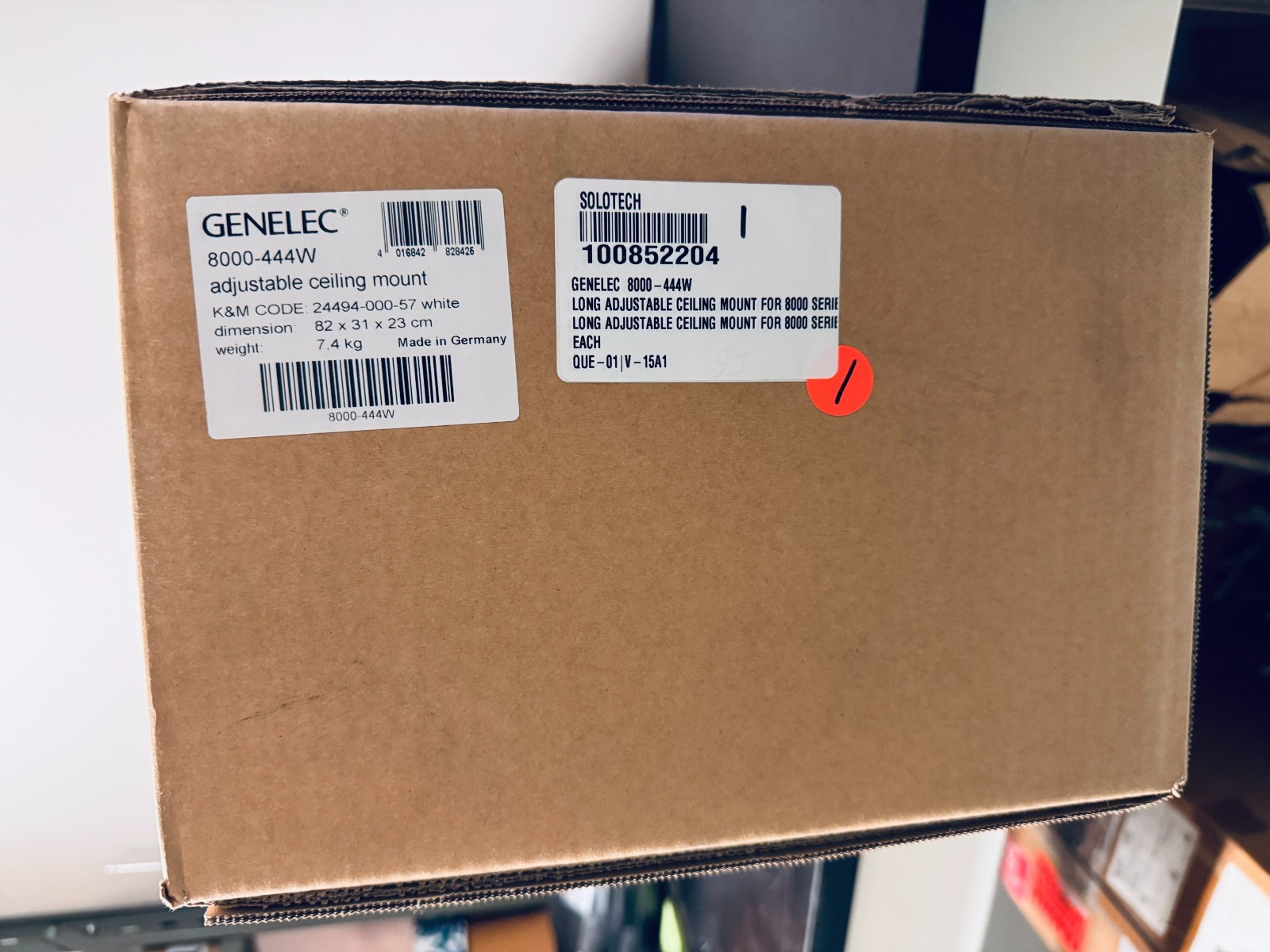 GENELEC 8000-444W Adjustable Ceiling Mount White Speaker Mount – New Sealed