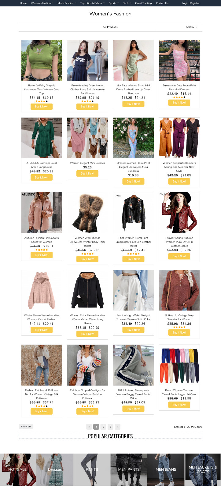 Premium E-commerce Website | Dropshipping Business | Unique Design Online Store