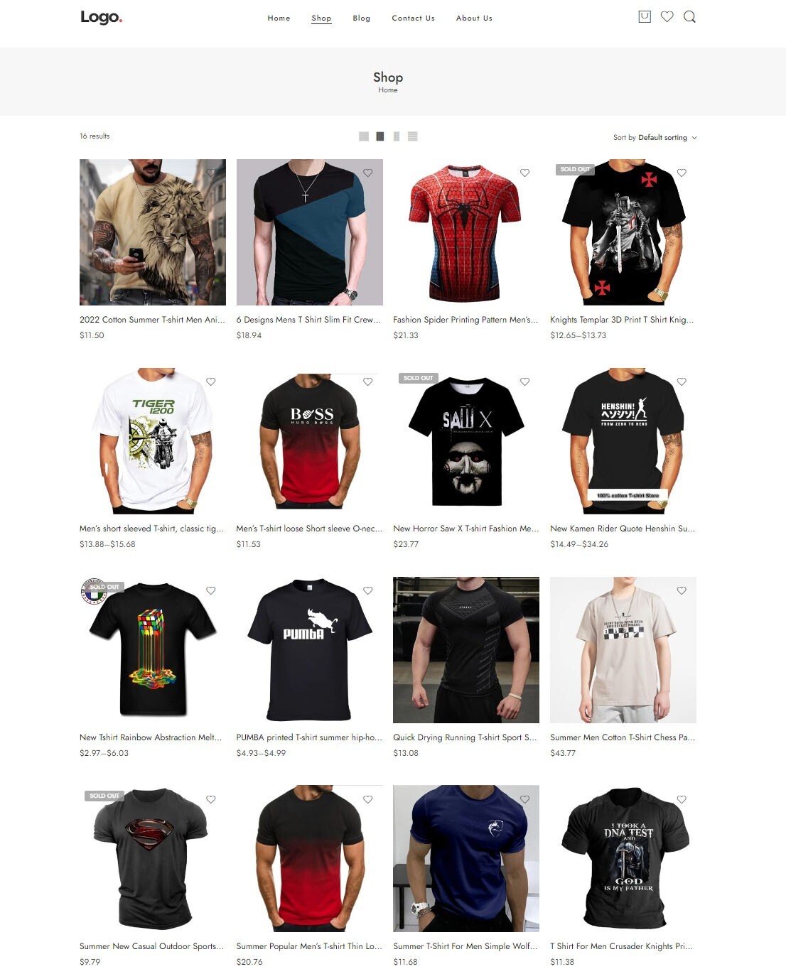 Dropshipping Website E-commerce Affiliate, Free Hosting+ Products, T-Shirts