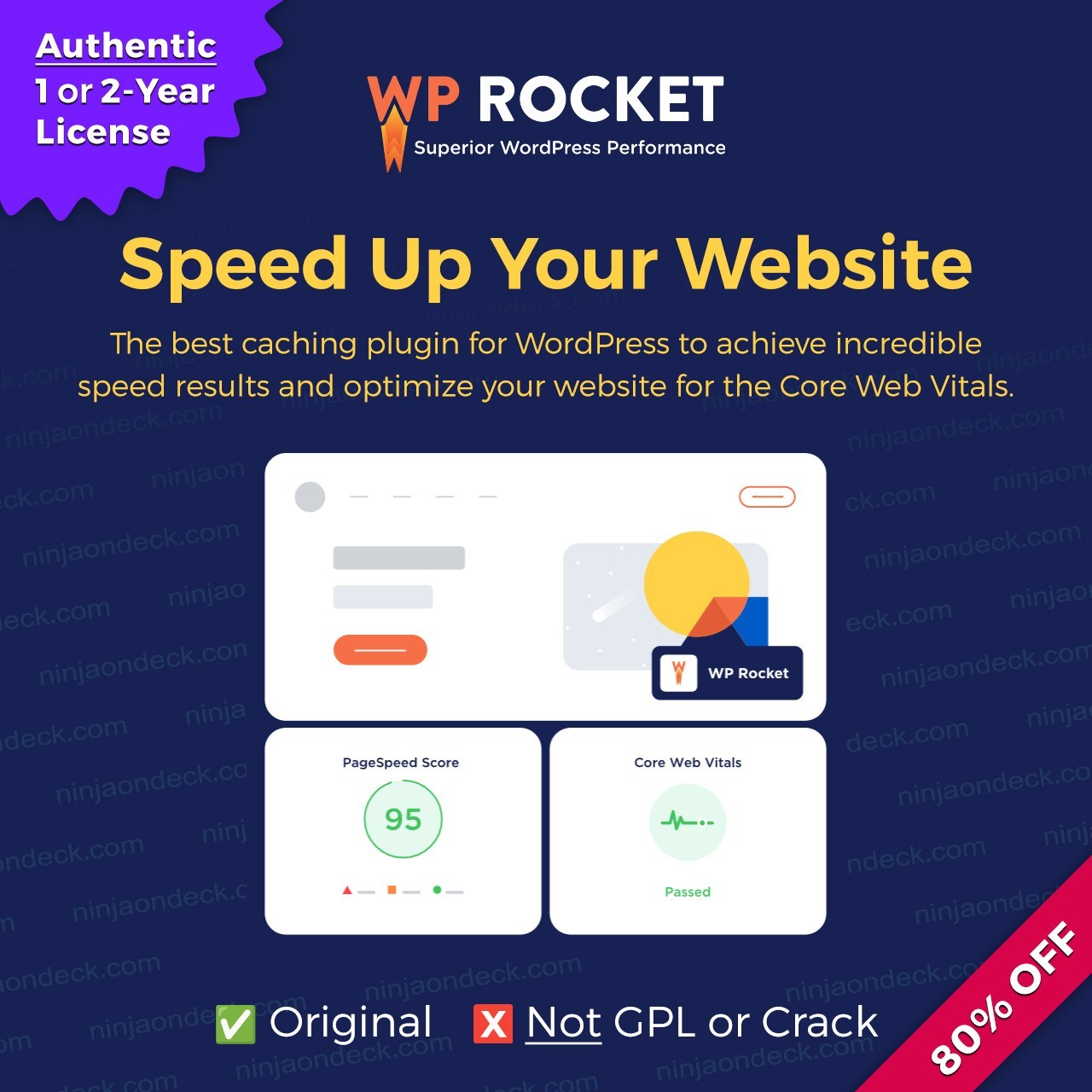 🥷 WP Rocket Official License Activation ‒ 1-Year / 2-Year