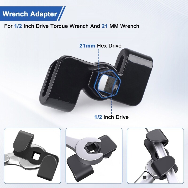 Torque Amplifiers Wrench Extension Adaptor Aluminum for Automotive Repair Tasks