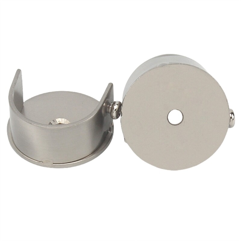 2Pieces Curtain Rod Brackets Curtain Holder for 28mm Curtain Rod Wall Mount