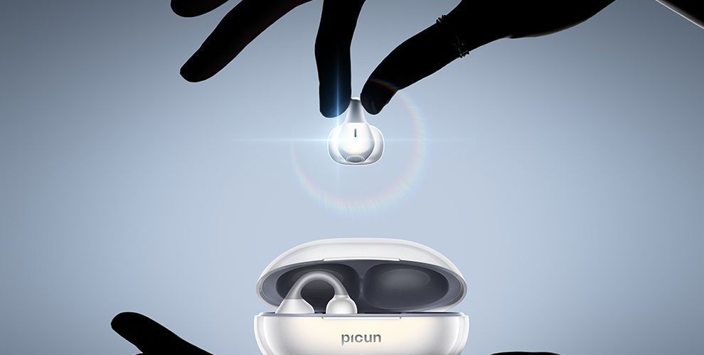 Pincun W28 Clip-on Bluetooth Earphones, Wireless, Open-Ear, Non-In-Ear