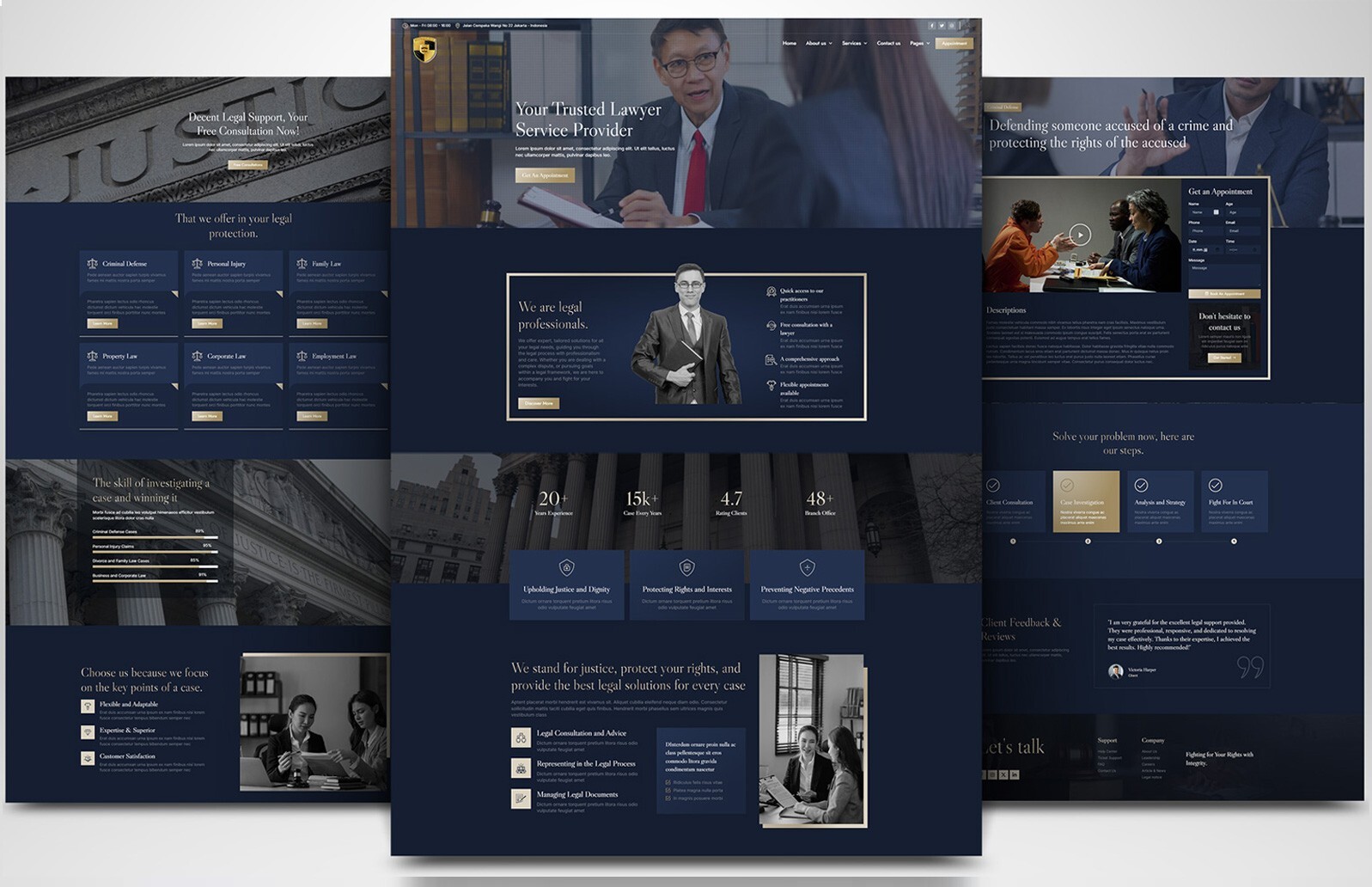 Lawyers, Law, Attorney, Justice & Tax Website Professional Responsive Website