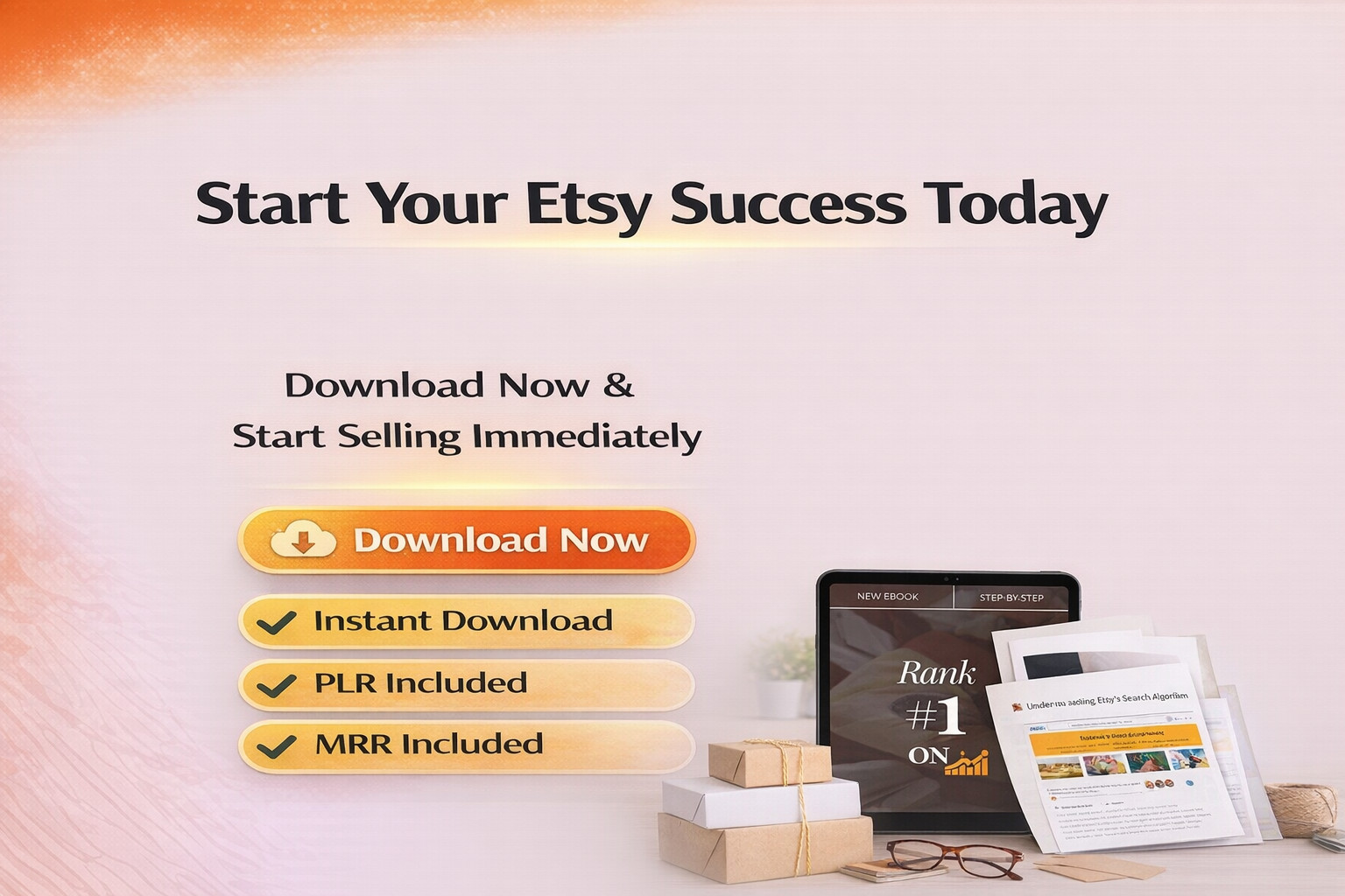 Etsy Seller Guide PLR MRR, Editable Canva Template, Digital Download