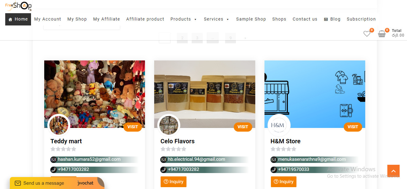 Ecommerce Multi vendor / Drop shipping / Affiliate website – Free Hosting