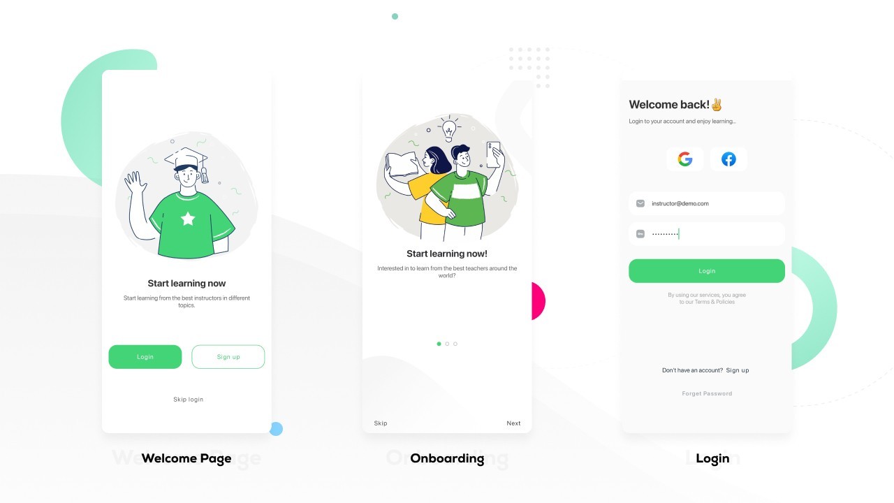 Boost LMS Flutter Mobile App | Android & iOS | Learning Management System