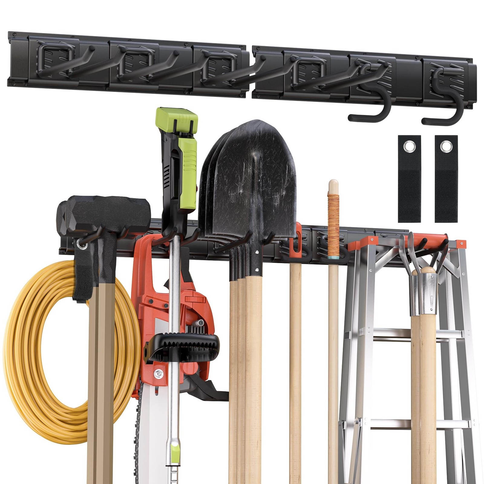 Garden Tool Organizer Wall Mount, 32 inches Tool Storage Rack with Adjustable…