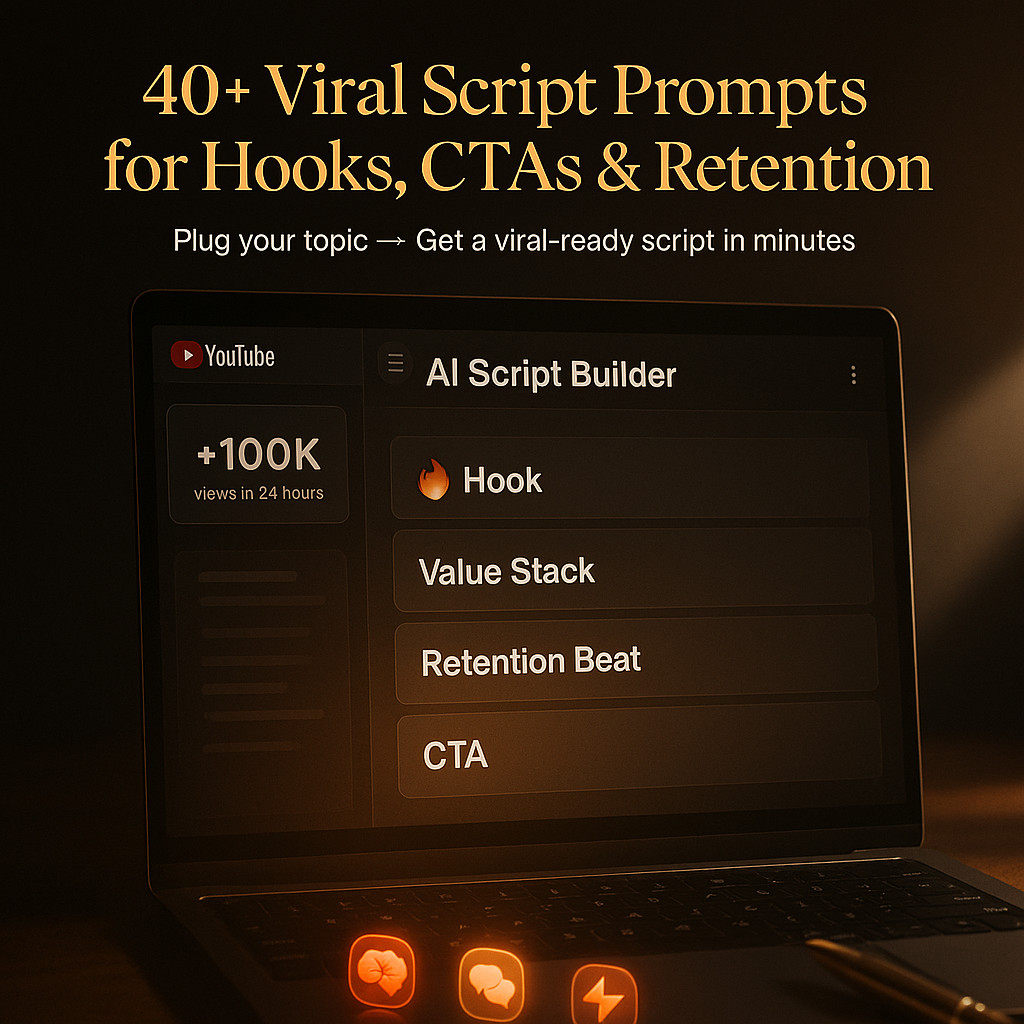 AI YouTube Content Machine – Scripts, Shorts & Thumbnails System