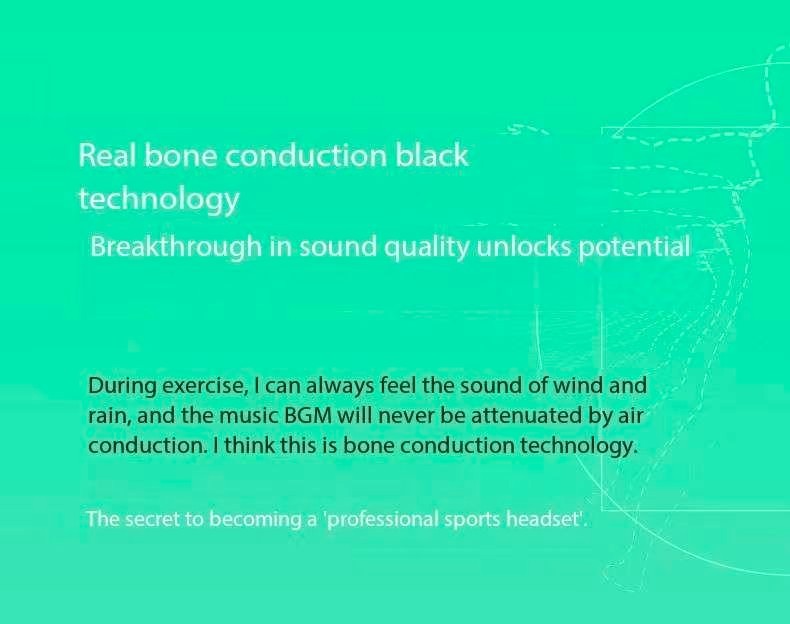 SHEYIN X7Air Bone Conduction Bluetooth Headphones with Ultra Long Battery Life