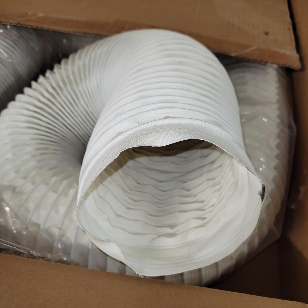 Flexaust 5″ X 10′ long white acrylic coated for exhaust*NEW* in box***
