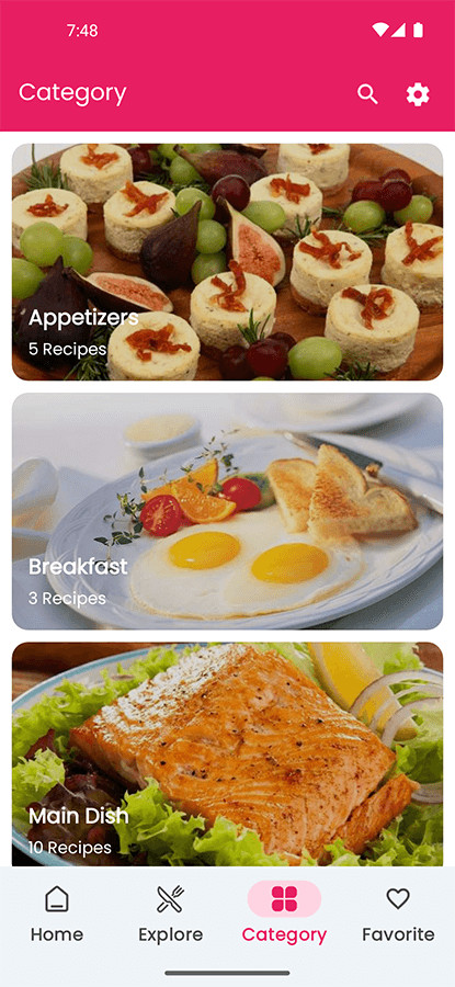 Recipio – Recipe Android App + PHP Admin Panel | Mobile Application |