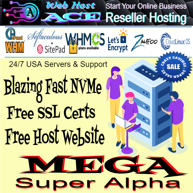 MEGA SUPER Alpha Reseller Start Your New Online Business-GO Pro w/WHMCS-WP Theme