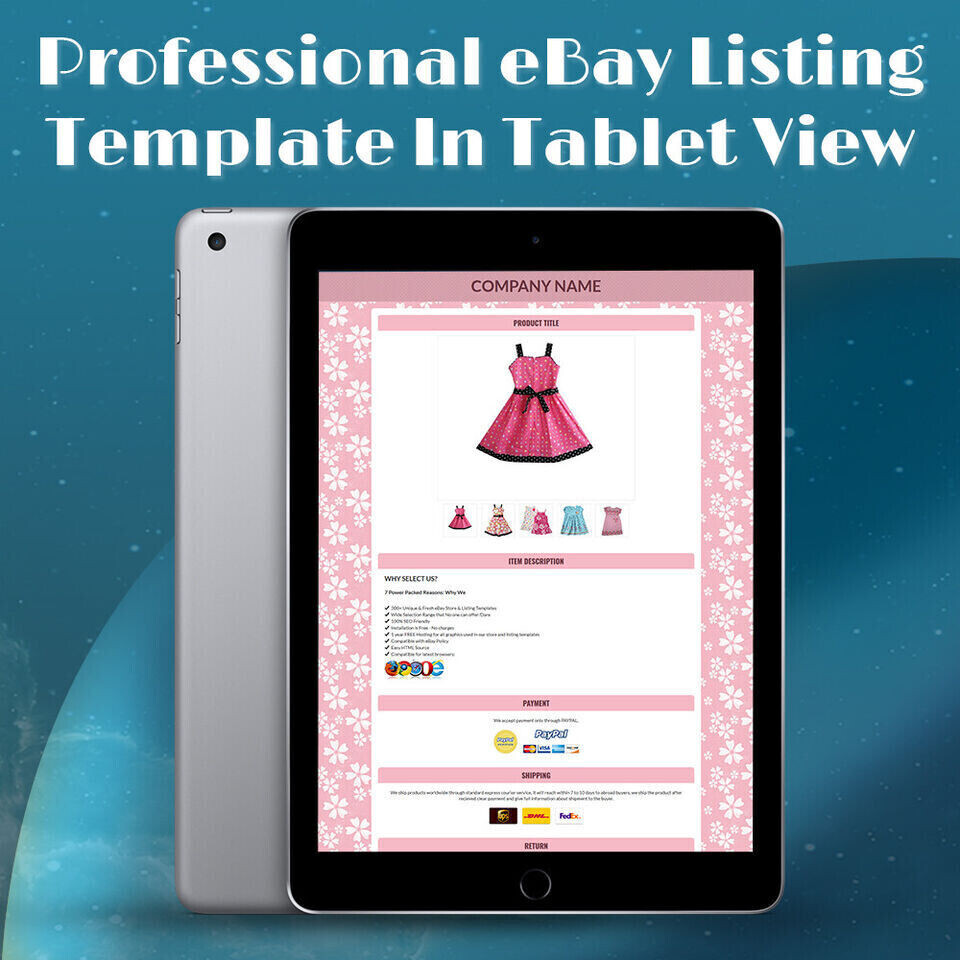 eBay Mobile Responsive Template Auction Listing Professional 2019 http secure