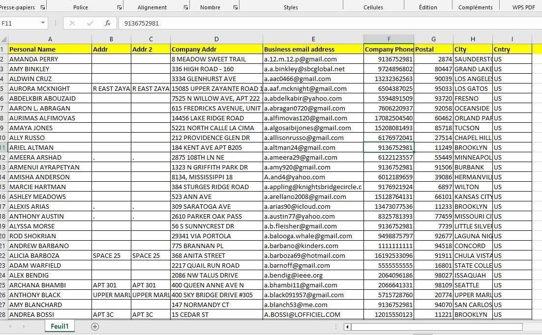 500K USA Customers Email Database – B2C Contacts leads list (Digital Download)