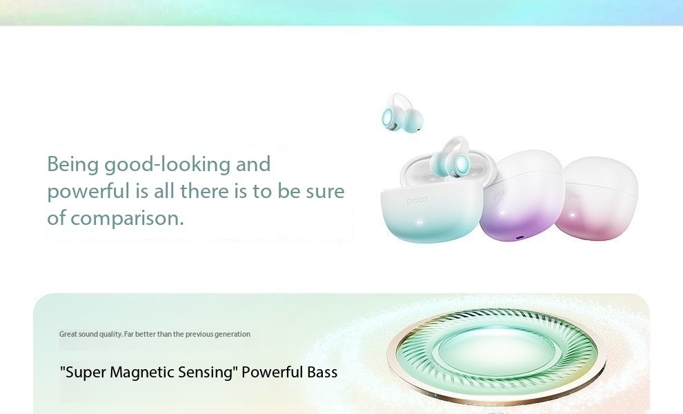 Pincun W5 Open-Air Acoustic True Wireless Bluetooth Clip-On Earphones Non-In-Ear