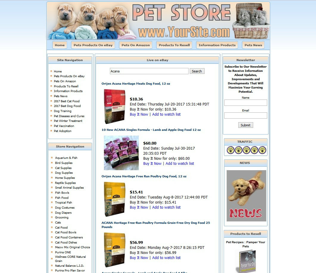 AMAZON STORE – Complete, Ready Made Pet Affiliate Website