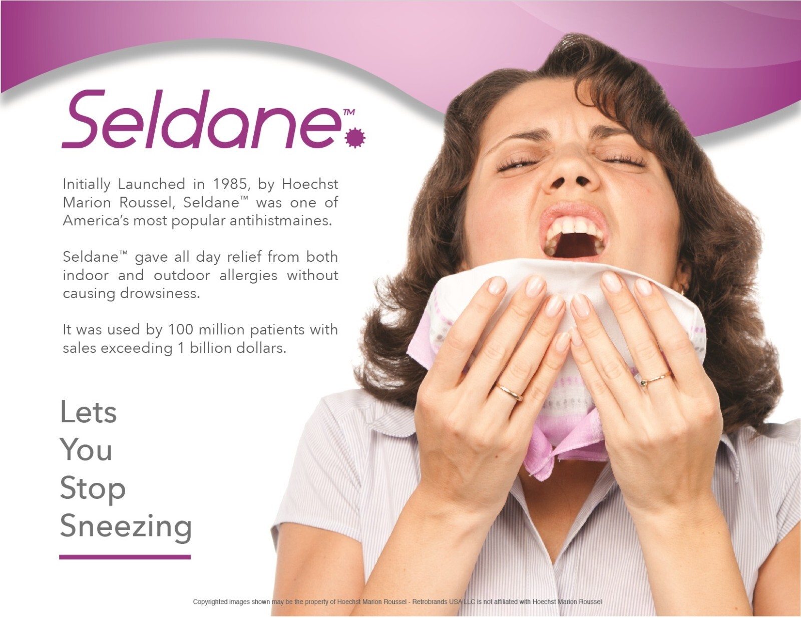 SELDANE- ICONIC ALLERGY RELIEF BRAND PERSONAL CARE – TRADEMARK FOR LICENSE/SALE