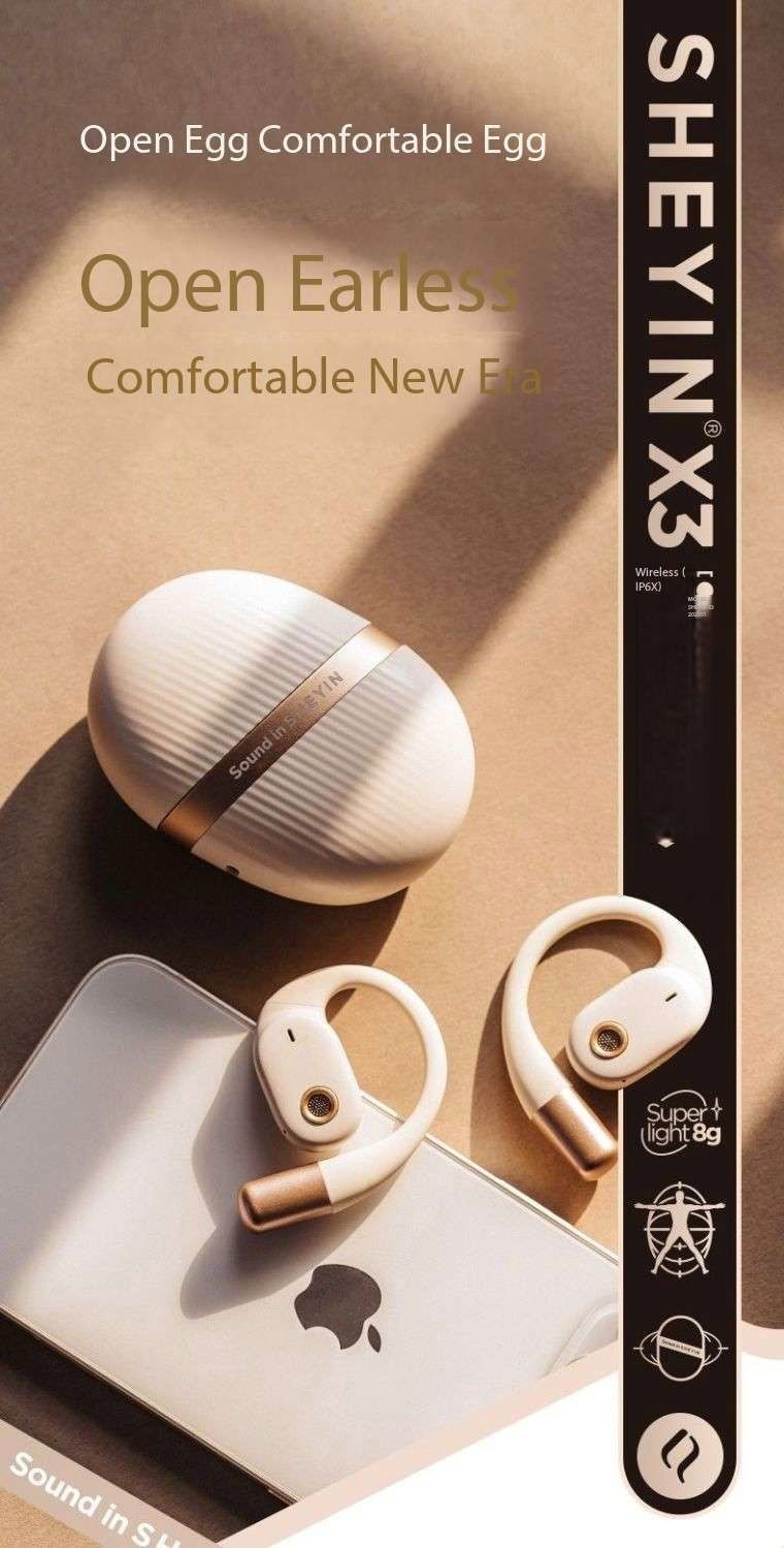 SHEYINX3 Air Conduction Open Bluetooth Earphones with Ultra Long Battery Life