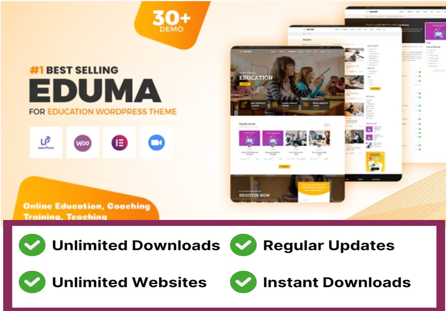 Eduma 5.5.5 – Education WordPress Theme Websites GPL