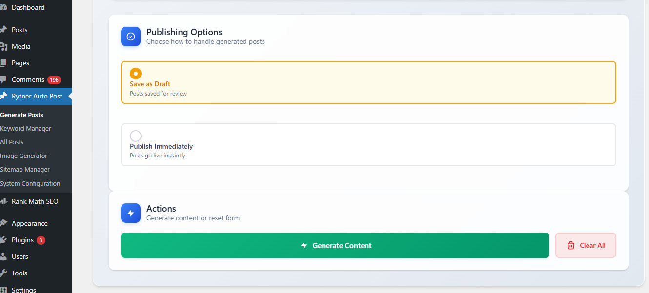Blogging Website with AI Content Plugin – SEO Ready