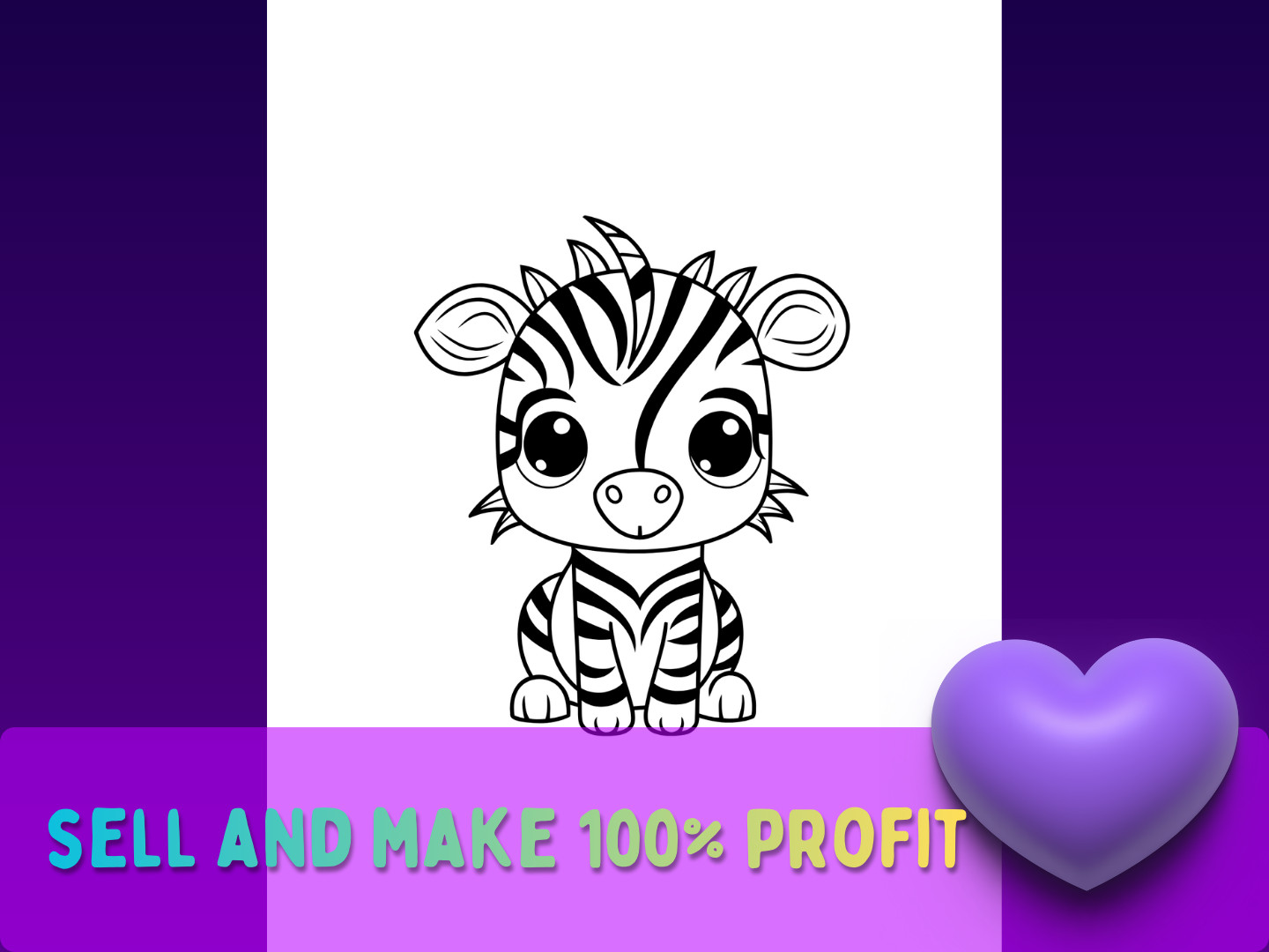 1,000+ Kute Animal Coloring Pages Bundle | 11 Books Mega Pack | MRR PLR Resell