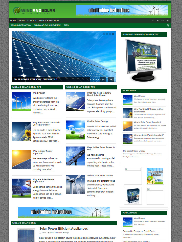 Solar Energy Turnkey Website with Stunning Design – MAke Money Online