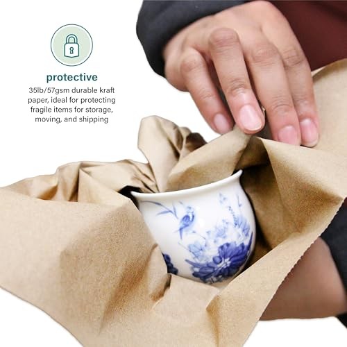 1500 Packing Paper Sheets Brown Kraft Moving Shipping Void Fill 14.5 x 11 Inch