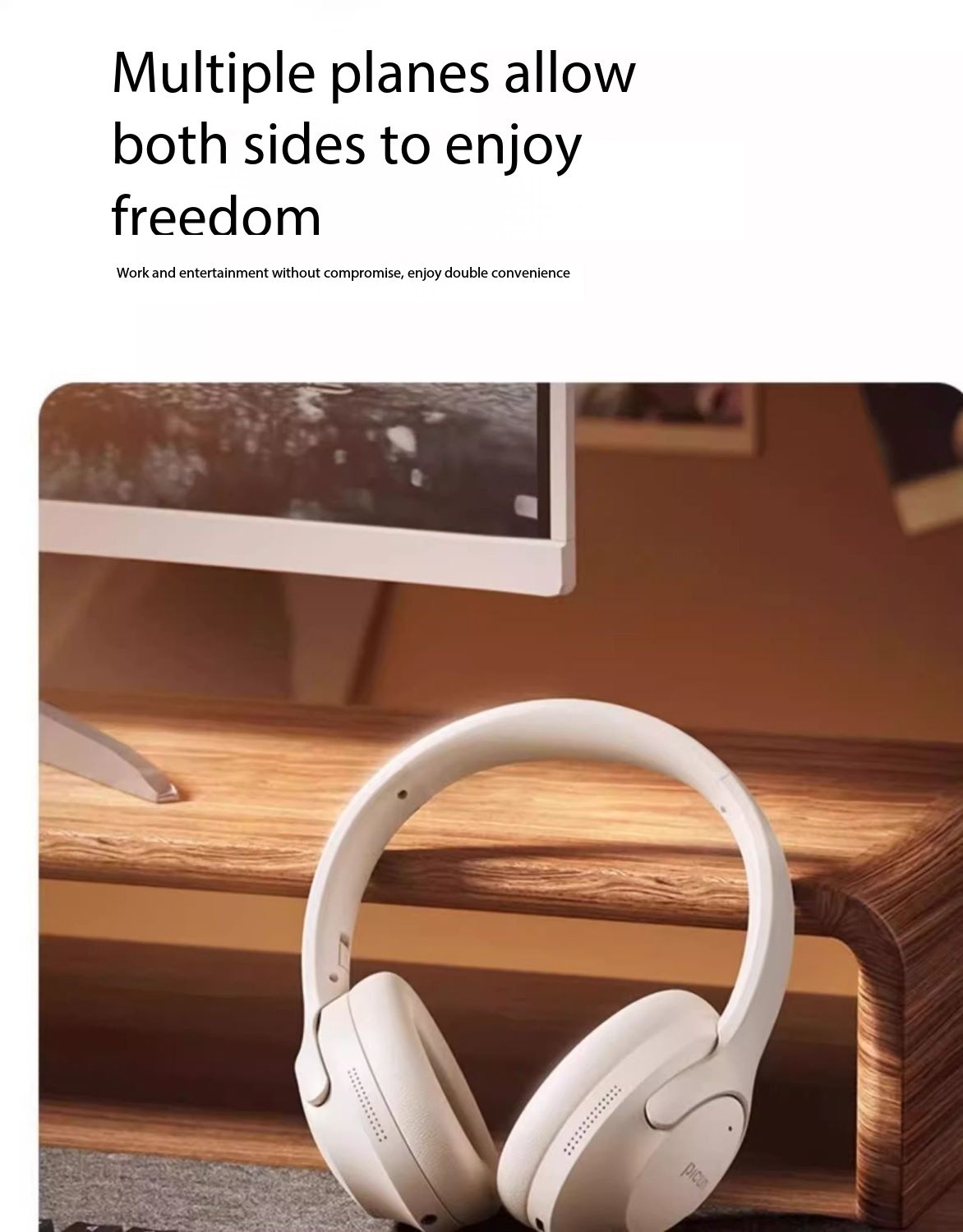 Pincun 05MAX Over-Ear Bluetooth Headphones with Active Noise Cancelling Wireless