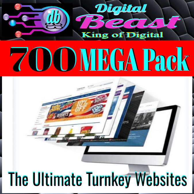 Mega 700 Turnkey Website Scripts Pack w/Option for FREE Master Reseller Hosting