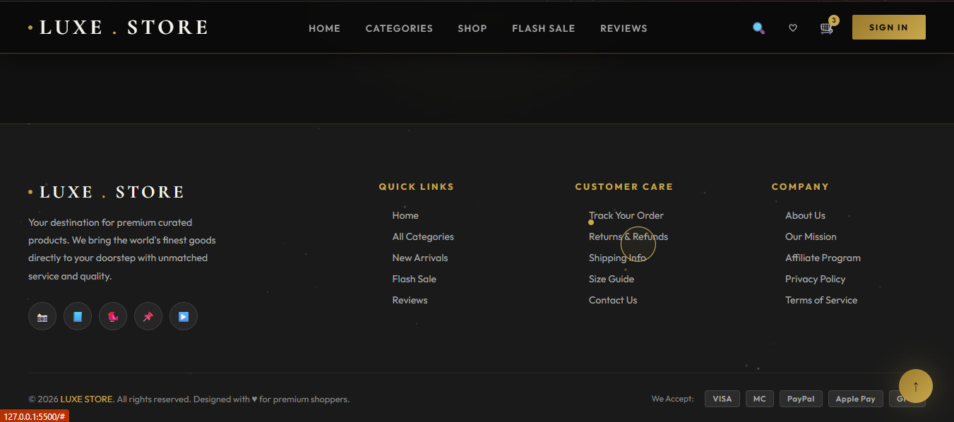 Responsive Ecommerce Dropshipping Website With Modern Design