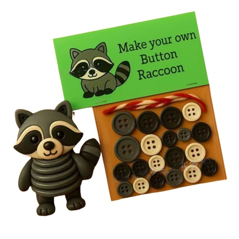 Handmade Button Decoration Set for Festival Home Decorations